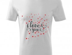 Tričko I LOVE YOU unisex