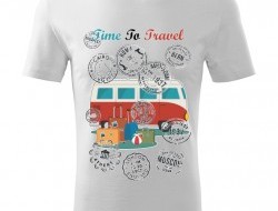 Tričko TIME TO TRAVEL unisex