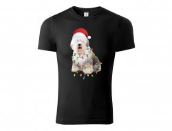 Tričko Vianočný pes unisex